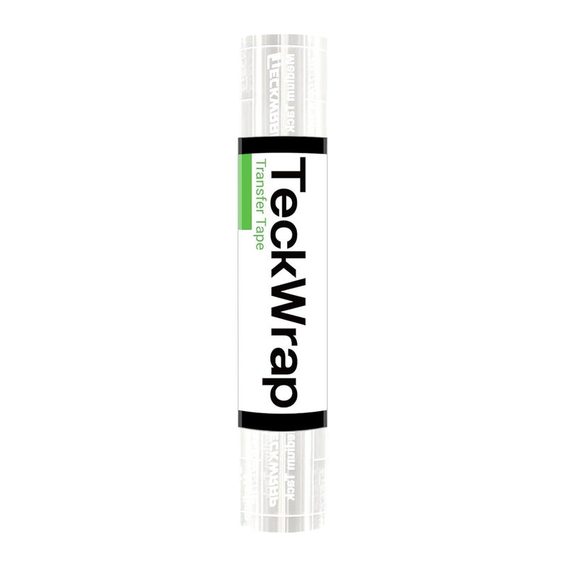 TECKWRAP Clear Transfer Tape for Vinyl -12INCH x 10 FT,White Alignment Grid for Heat Transfer Vinyl, Printable HTV, DIY Decals, Signs, Stickers, Adhesive Vinyl - Image 1
